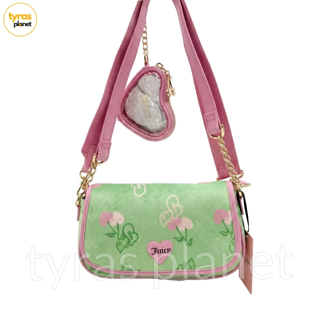 Juicy‎ Couture Cherry Green Shoulder Bag NWT